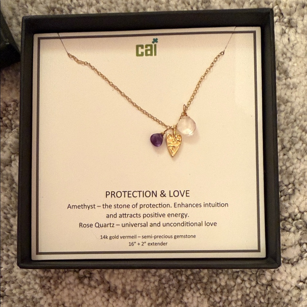 Amethyst & Rose Quartz Necklace